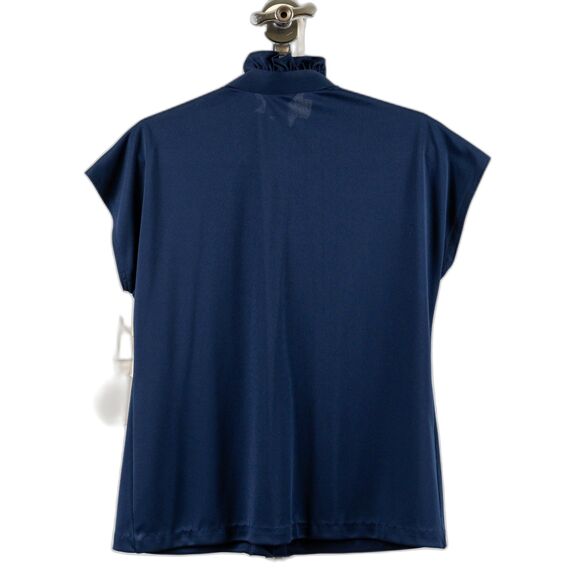 Vintage 70s Mardi Modes Navy blue buttons down shirt size 12/M - Picture 2 of 6